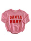 Santa Baby Pink / Organic Long Sleeve T-Shirt Bubble