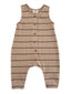 Tan/Black Stripe / Organic Ribbed Bay Jumpsuit