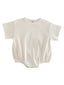 Ivory / Organic Ribbed T-Shirt Bubble