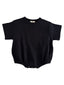 Black / Organic Ribbed T-Shirt Bubble