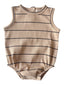 Tan/Black Stripe / Organic Ribbed Dune Bubble