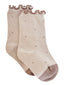 Lettuce Edge Socks, Dainty Dot Beige