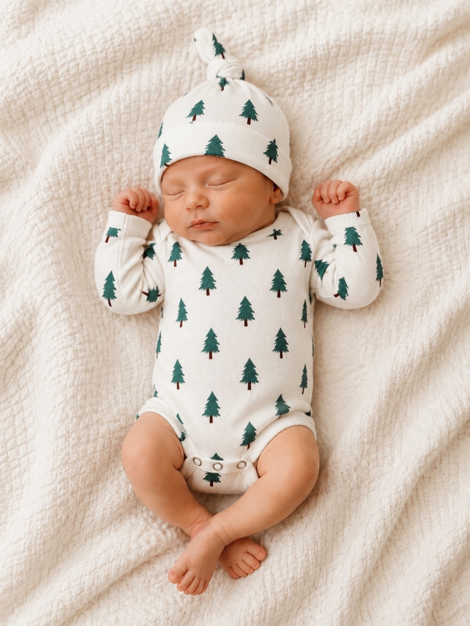 Trees / Organic Long Sleeve Bodysuit