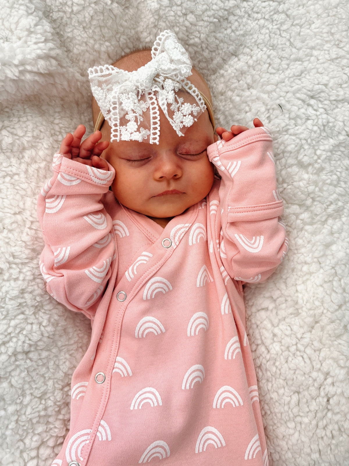 Blush Rainbow / Organic Gown SpearmintLOVE