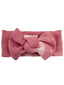 Organic Waffle Knot Bow, Orchid Pink Tie Dye