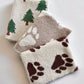 Phufy™ Bliss Mini Blanket, Cocoa Bear Paw
