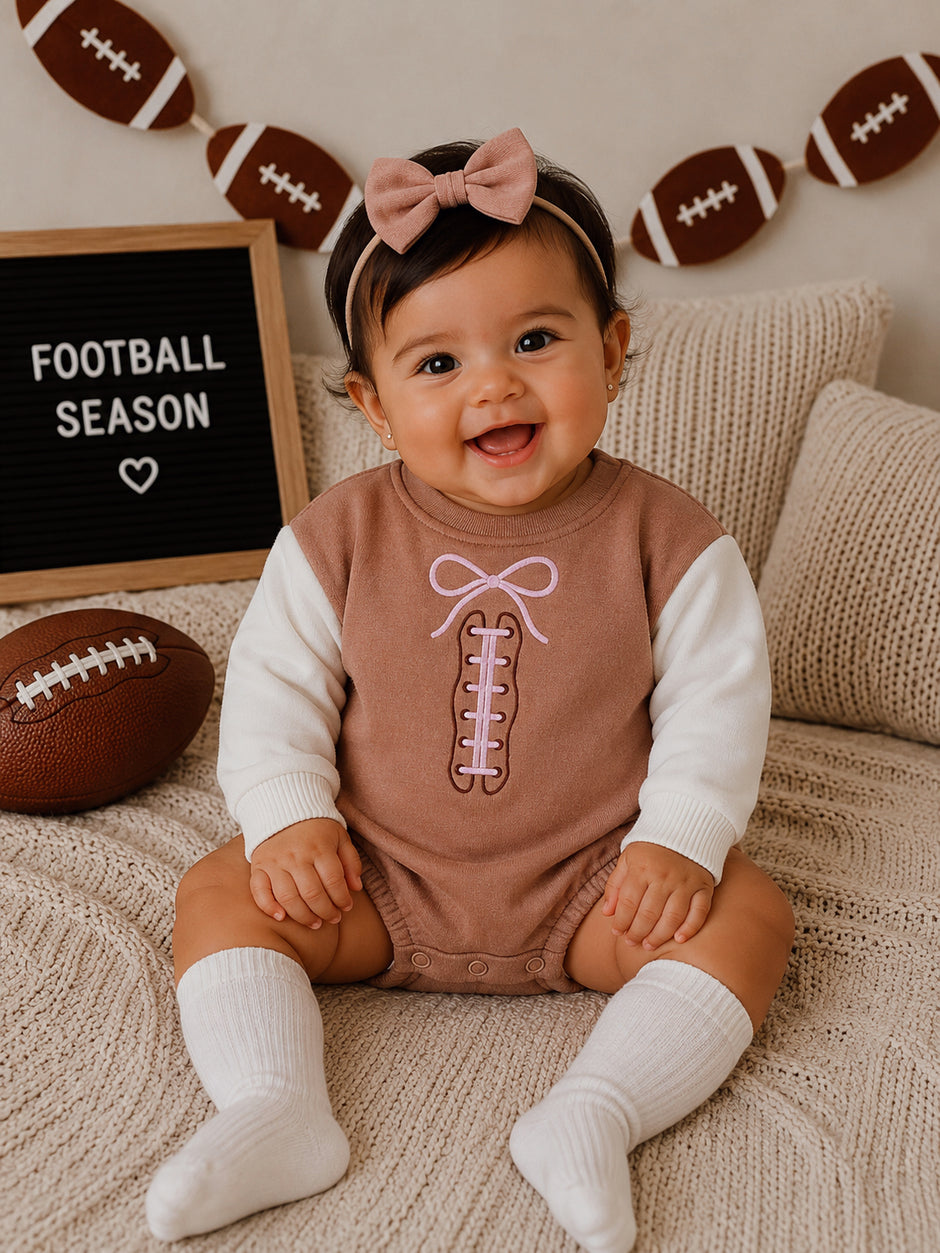 Sweatshirt Bubble, Football Laces Bow