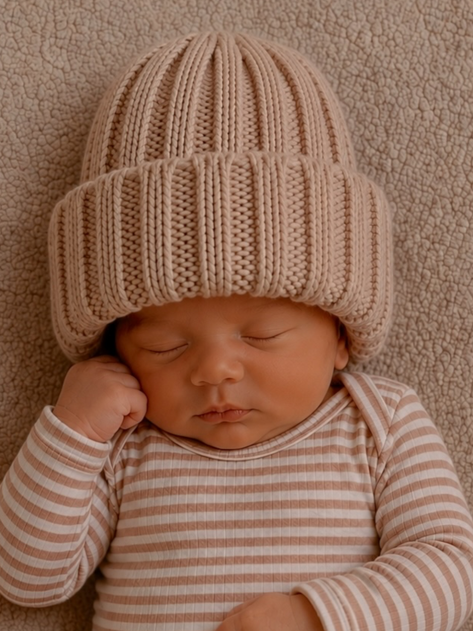 Baby's First Hat®, Chunky Knit Almond