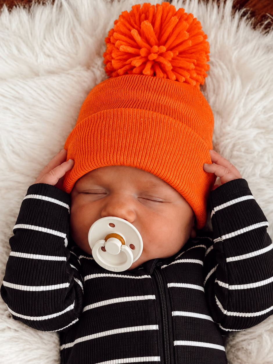 Baby's First Hat®, Orange Pom