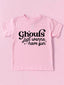 Kid's Graphic Short Sleeve Tee, Ghouls Just Want To Have Fun / Pink