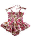 Muslin Smocked Bubble w/ Skirt, Retro Floral