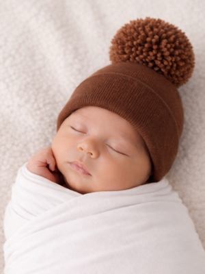 Baby's First Hat®, Sandalwood Pom – SpearmintLOVE