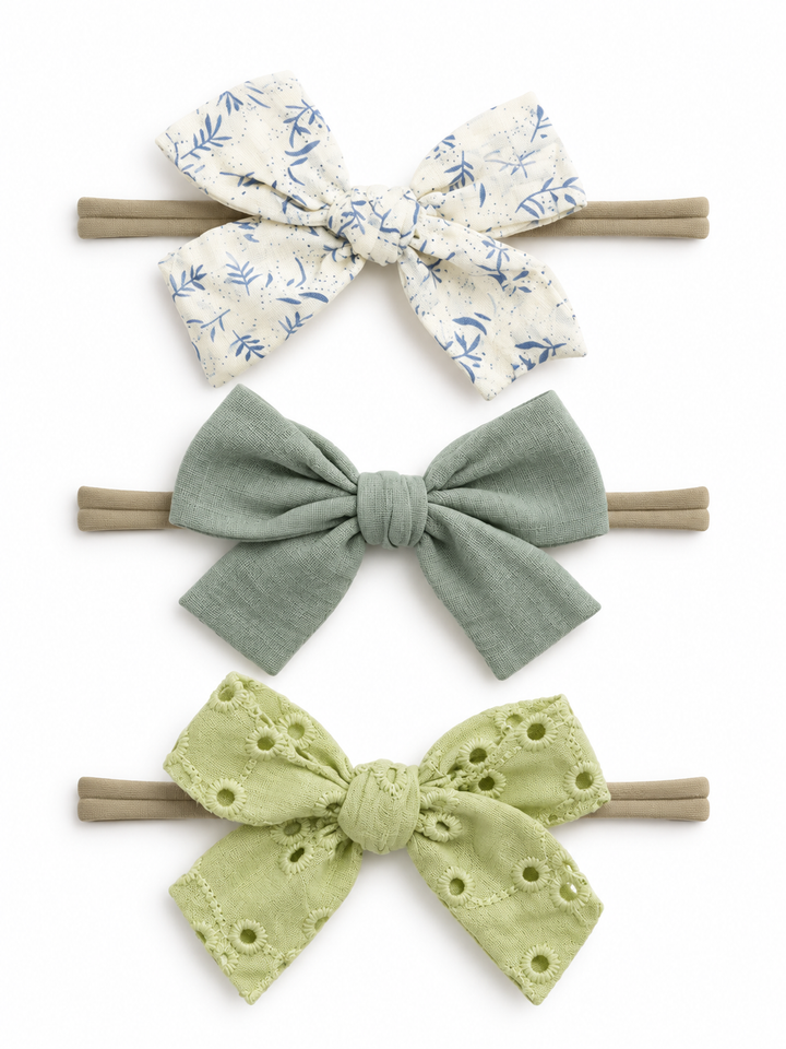 3-Pack Nylon Bows, Nora