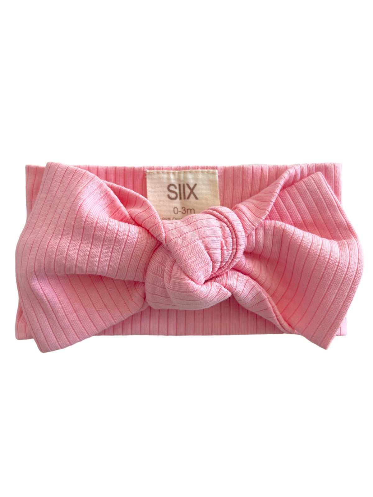 Pink / Organic Ribbed Bow – SpearmintLOVE