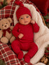 Red / Organic Pointelle Newborn Set