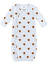 Blue Bear Stripe / Organic Cotton Gown