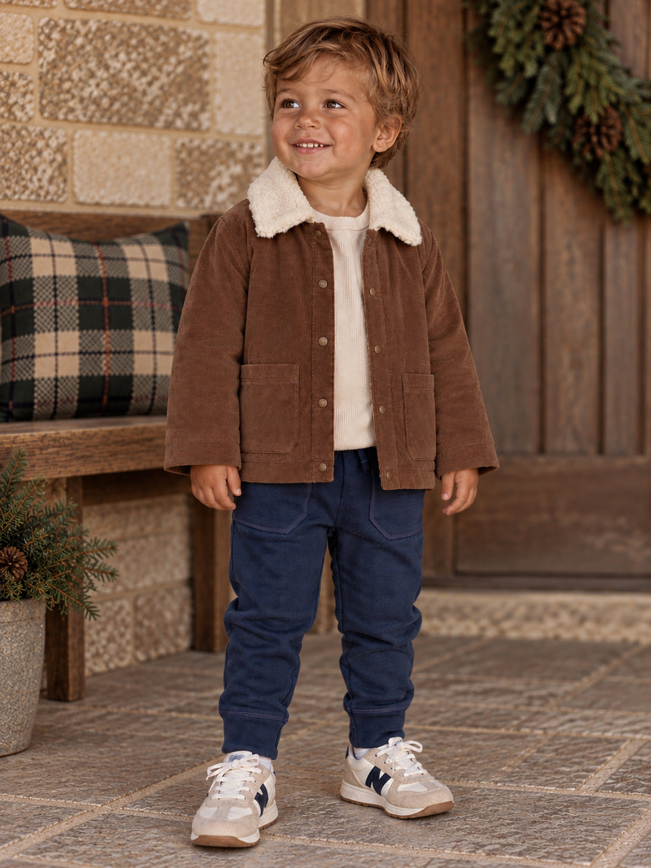 Corduroy Jacket, Beaver Fur