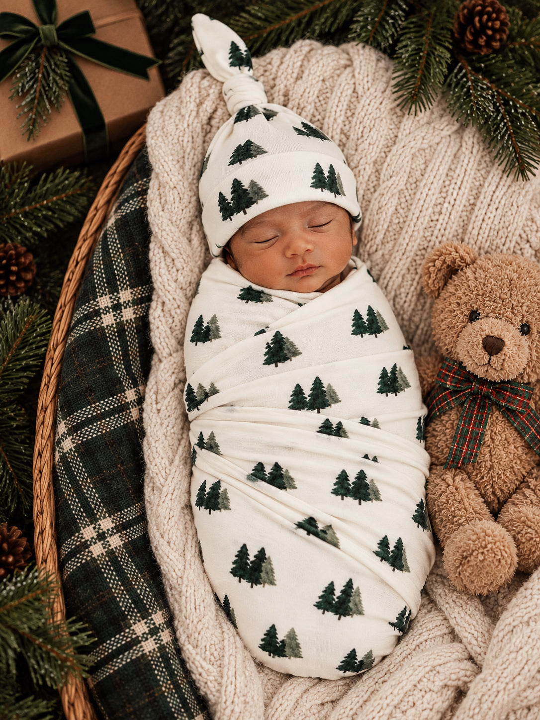 Evergreen Grove / Organic Cotton Swaddle
