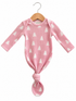 Organic Waffle Knotted Gown, Pink Christmas Trees