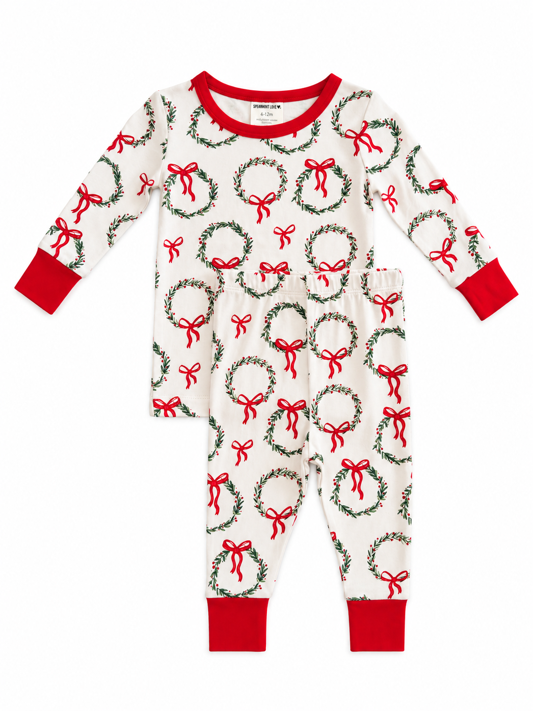 Long Sleeve 2-Piece Set, Wreath
