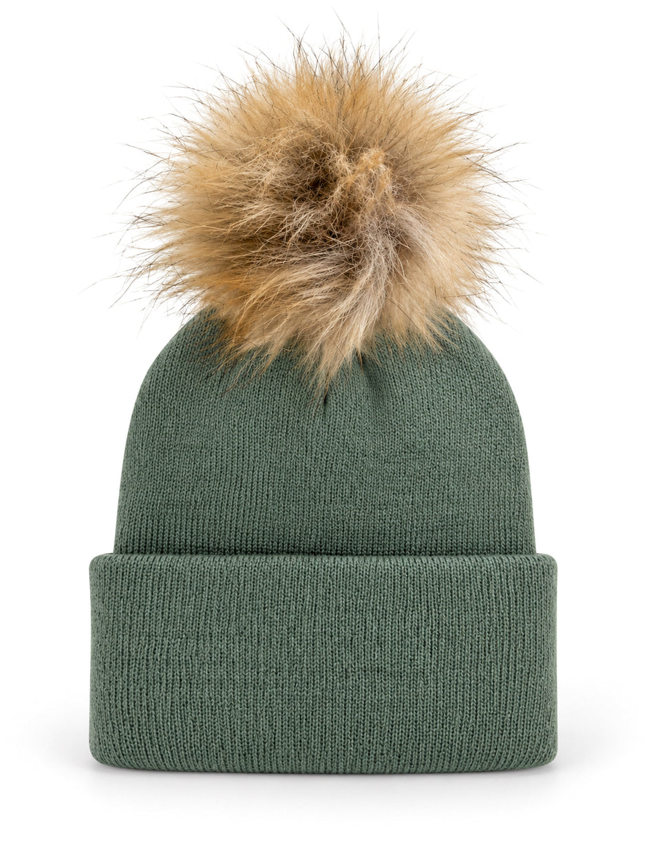 Baby's First Hat®, Fern Fur Pom