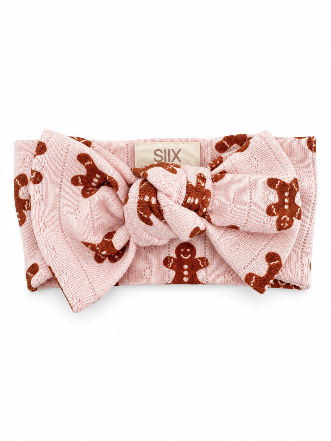 Blush Gingerbread / Organic Pointelle Bow
