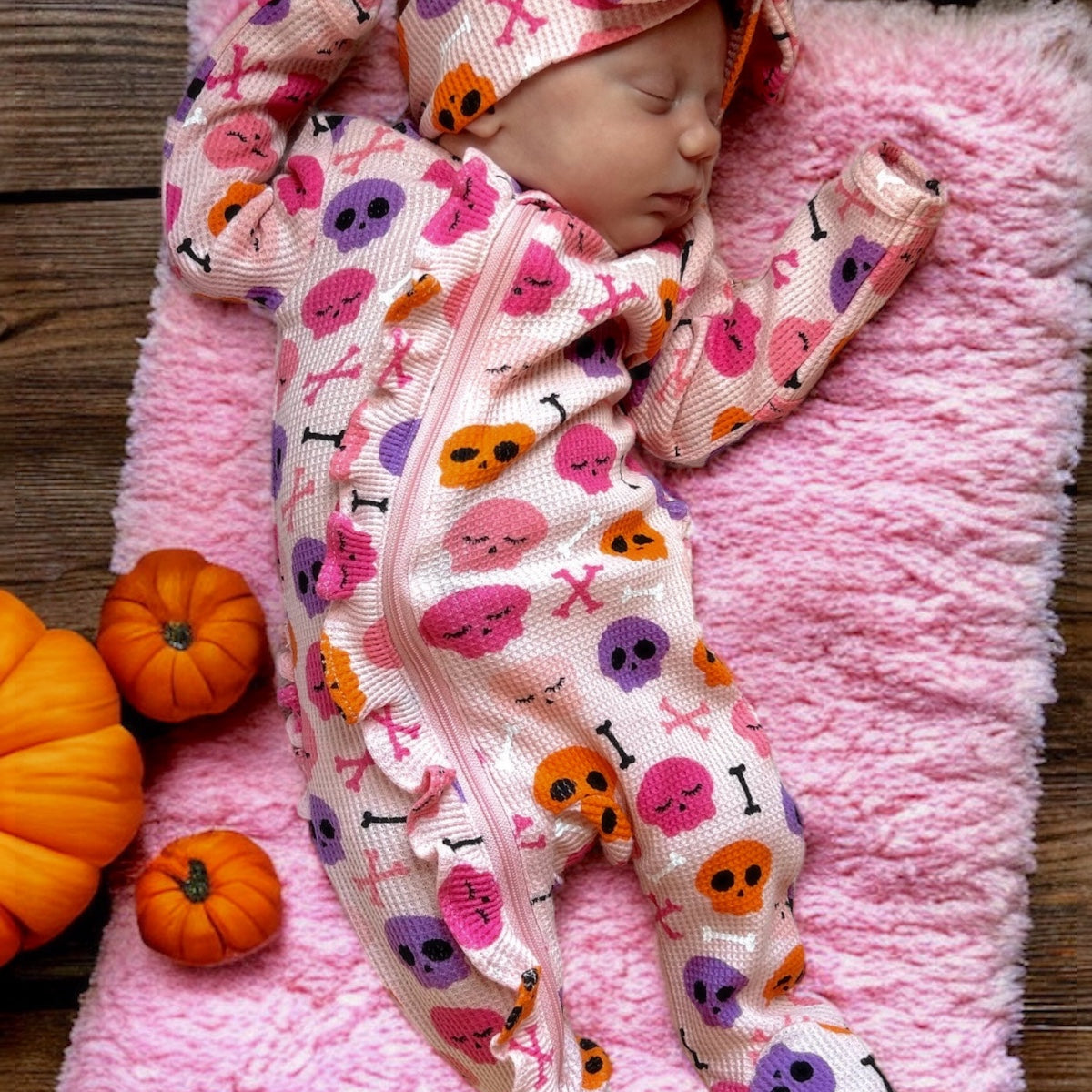 Baby Girl Tail of Magic Footie With Ruffle main image 1
