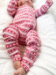 Valentine Stripe / Organic 2-Way Zip Romper