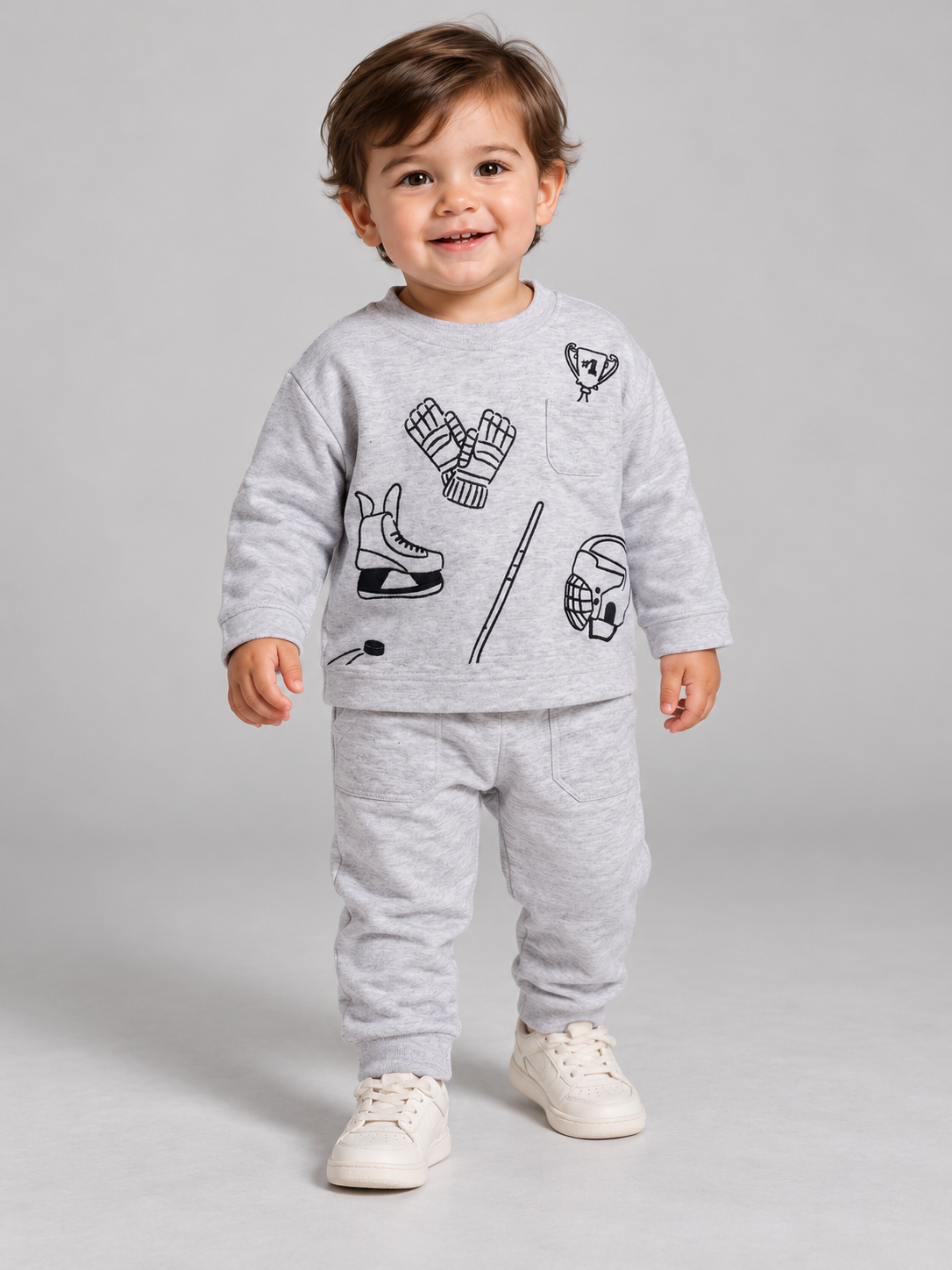 Drop Sleeve Sweatshirt, Hockey