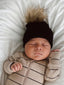 Baby's First Hat®, Black Fur Pom