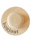 Wide Brim Woven Sunhat, Bonjour