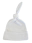 Organic Waffle Knot Beanie, Lucent White