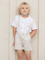 Suspender Short, Sage Stripe