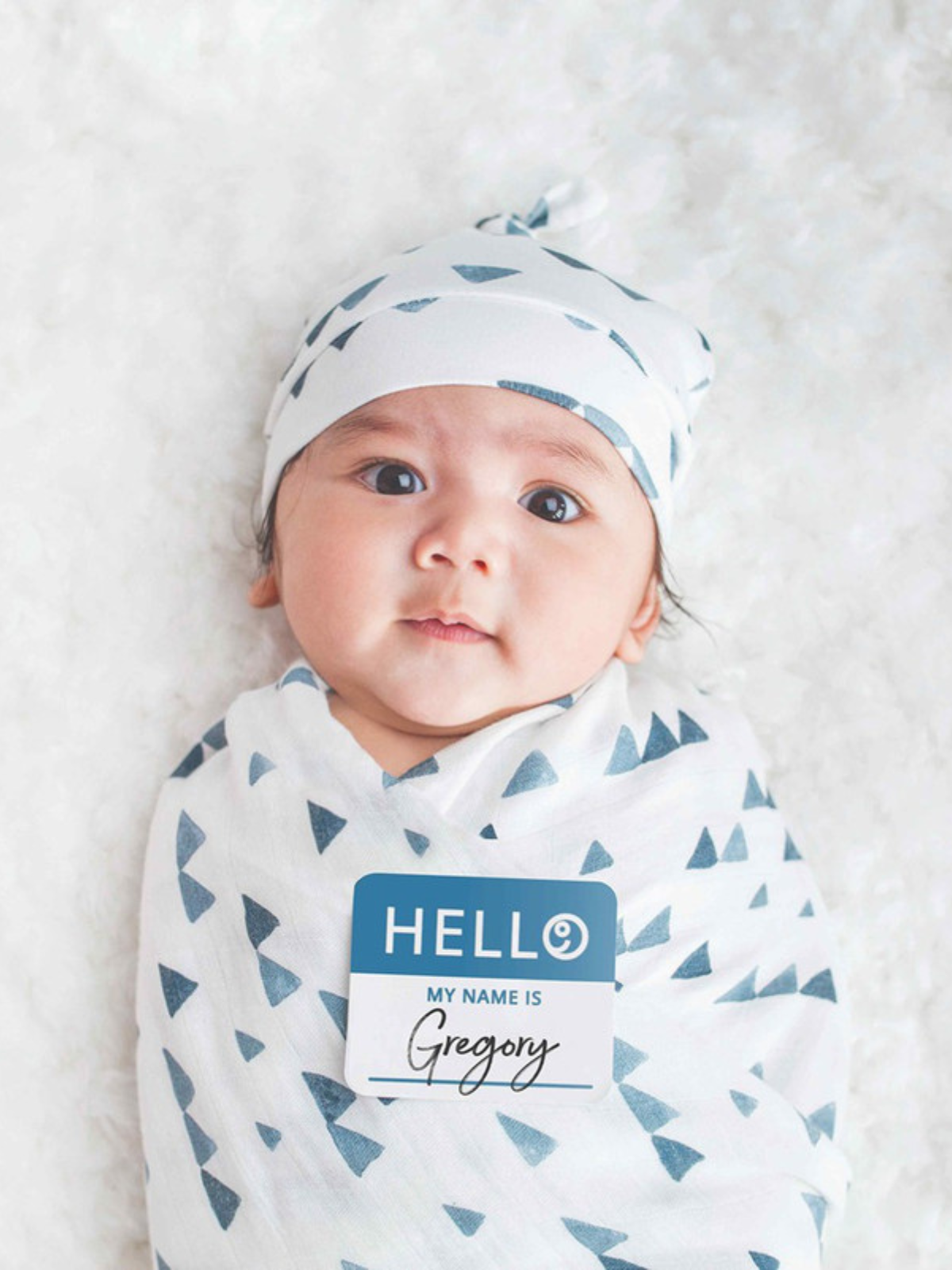 Blue swaddle set clearance