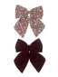 Agnes Oversize Bow Pack, Burgundy