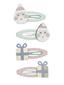 Santa Hair Clip Set