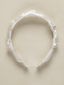 Pleated Headband, White