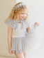 Ruffle Tulle Collar, Powder Blue