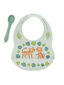 Silicone Bib & Spoon Set, Tiger