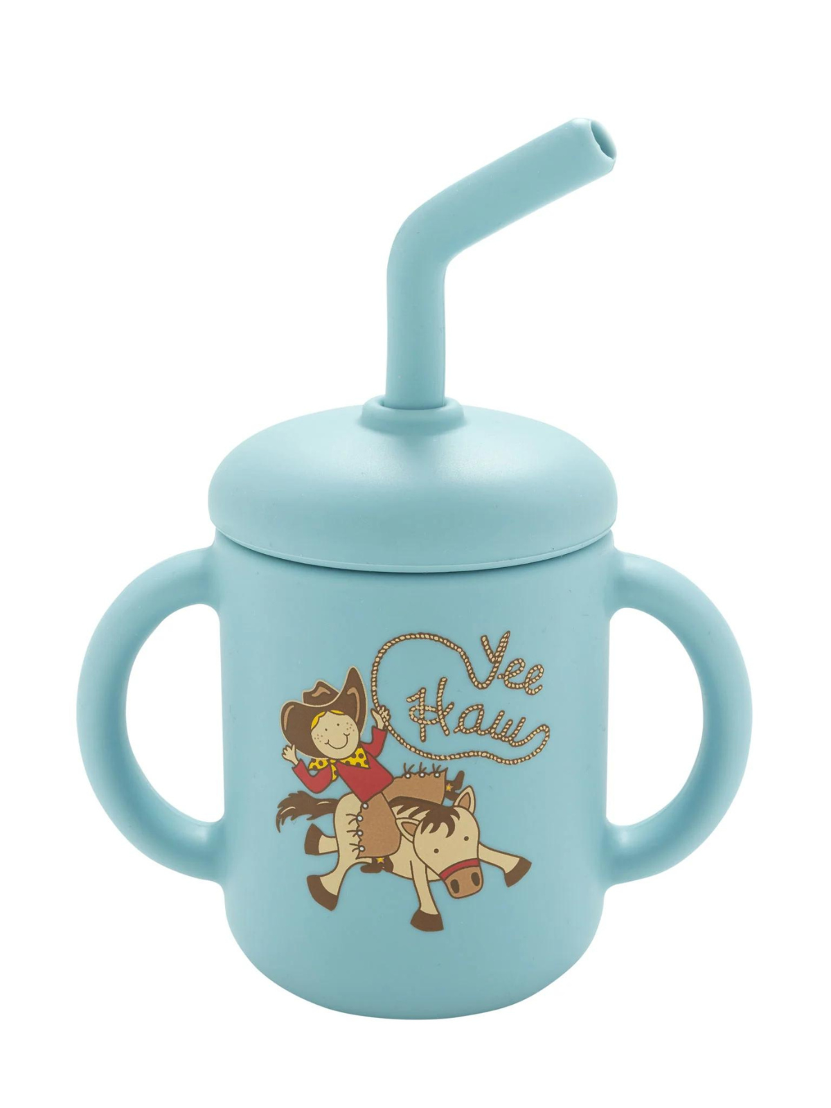 Fresh & Messy Silicone Sippy Cup, Yee Haw – SpearmintLOVE