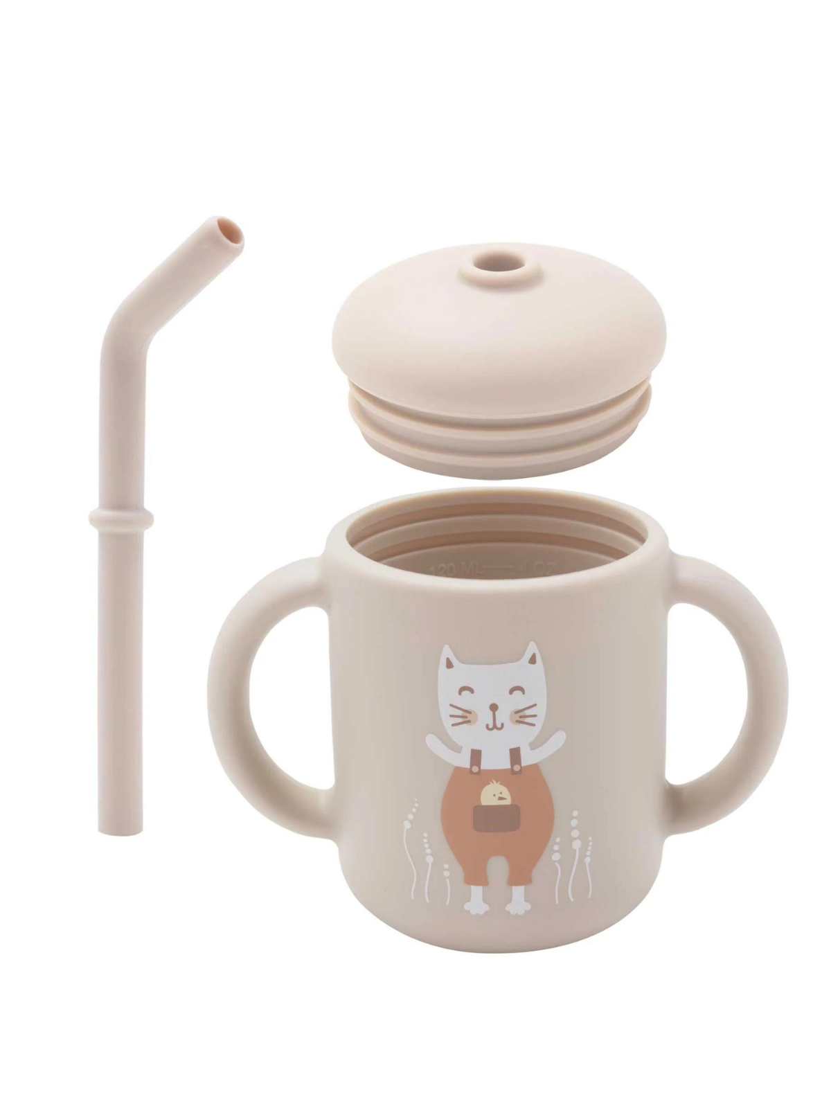 Fresh & Messy Silicone Sippy Cup, Prairie Kitty