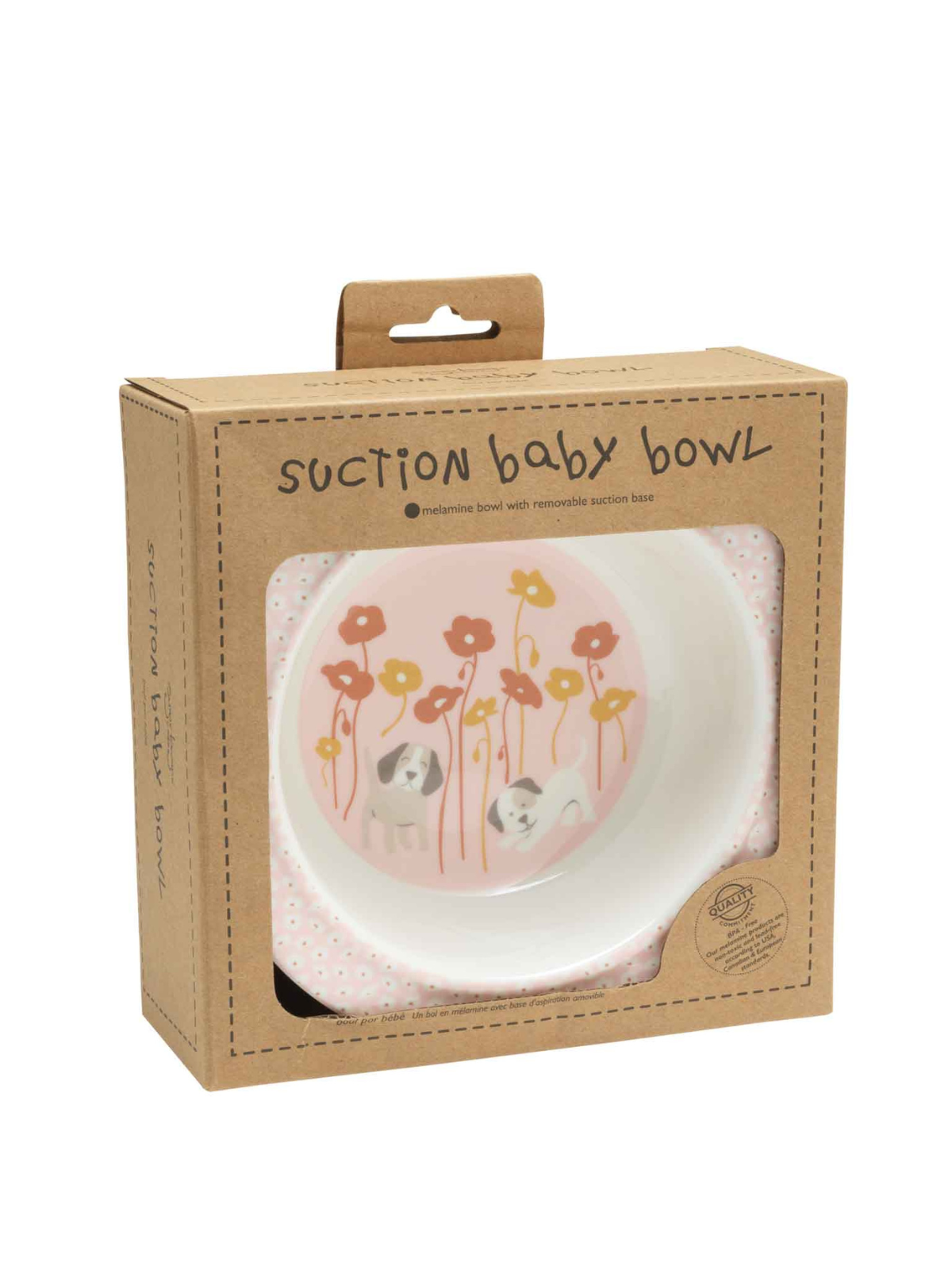 Suction Bowl, Puppies & Poppies