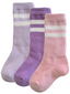 3-Pack Tube Socks, Lavender/Amethyst/Soft Pink Stripe