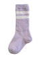 Tube Socks, Lavender Stripe