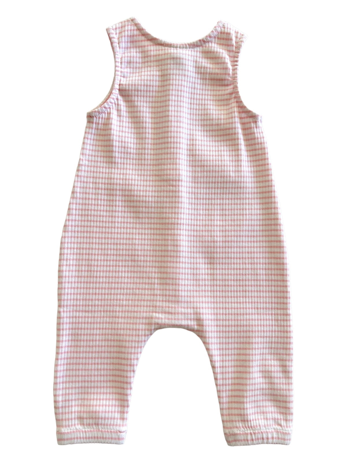 Pink Stripe / Organic Ribbed Bay Jumpsuit