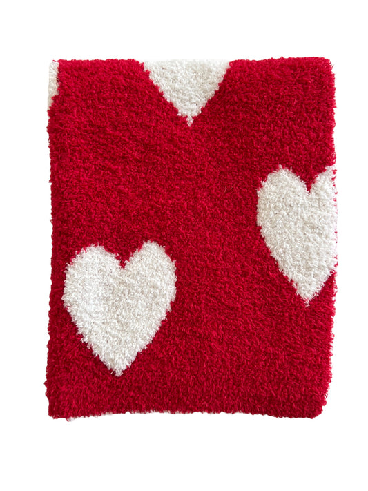 Phufy™ Bliss Mini Blanket, Red Heart