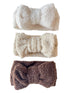 3-Pack Teddy Bows, Sugar/Vanilla/Chocolate