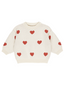 Heart Knit Sweater, Natural