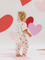 Jersey Tee + Pant Set, Heart Balloons