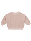 Velour Relaxed Sweatshirt, Blush